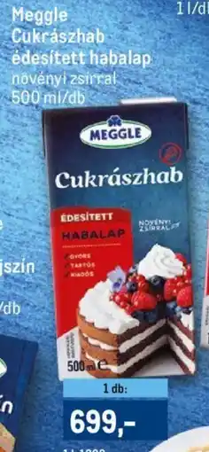 Metro Meggle Cukrászhab édesített habalap ajánlat