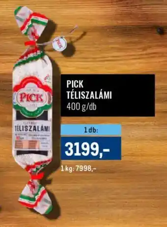 Metro Pick téliszalámi ajánlat