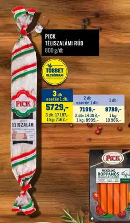 Metro Pick téliszalámi rúd ajánlat