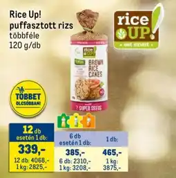Metro Rice Up! puffasztott rizs ajánlat