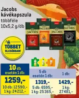Metro Jacobs kávékapszula ajánlat
