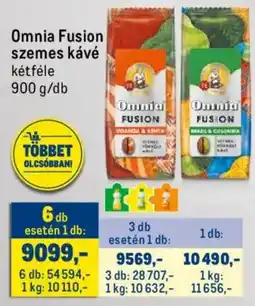 Metro Omnia Fusion szemes kávé ajánlat