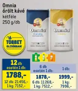 Metro Omnia őrölt kávé ajánlat