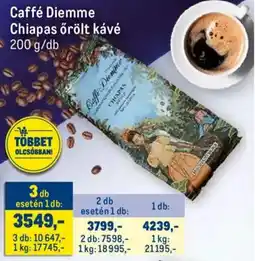 Metro Caffé Diemme Chiapas őrölt kávé ajánlat