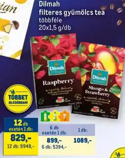 Metro Dilmah filteres gyümölcs tea ajánlat