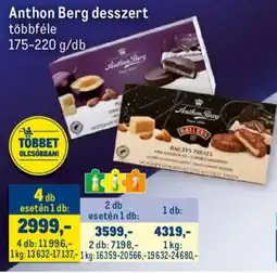 Metro Anthon Berg desszert ajánlat