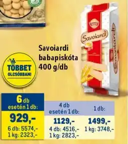 Metro Savoiardi babapiskóta ajánlat