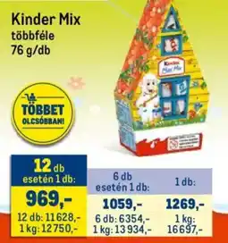 Metro Kinder Mix ajánlat