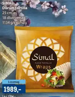Metro Simal Dürüm tortilla ajánlat