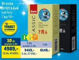Metro Bravos őrölt kávé ajánlat