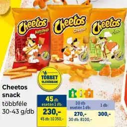 Metro Cheetos snack ajánlat