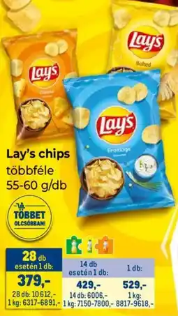 Metro Lay's chips ajánlat