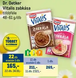 Metro Dr. Oetker Vitalis zabkása ajánlat