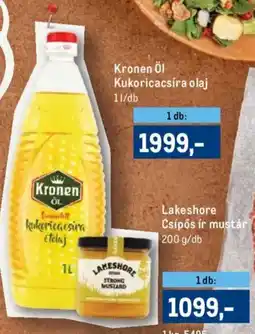 Metro Kronen Öl Kukoricacsíra olaj ajánlat