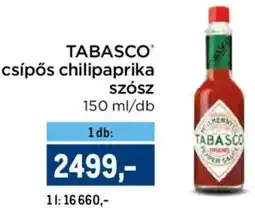 Metro Tabasco csípős chilipaprika szósz ajánlat