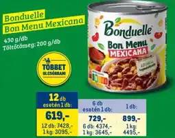 Metro Bonduelle Bon Menu Mexicana ajánlat
