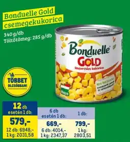 Metro Bonduelle Gold csemegekukorica ajánlat