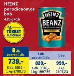 Metro HEINZ paradicsomos bab ajánlat