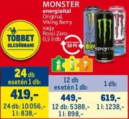 Metro Monster energiaital ajánlat