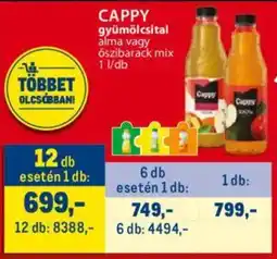 Metro Cappy gyümölcsital ajánlat
