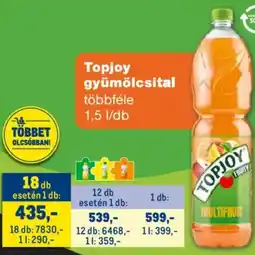 Metro Topjoy gyümölcsital ajánlat
