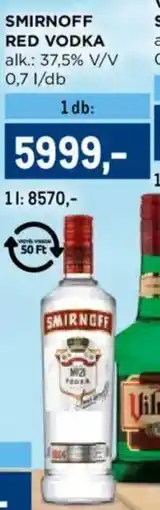 Metro Smirnoff Red vodka ajánlat