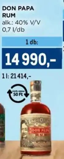 Metro Don Papa Rum ajánlat