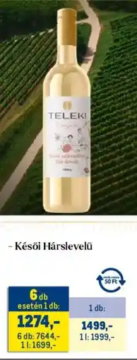 Metro Teleki Késői Hárslevelű ajánlat