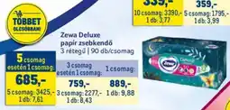 Metro Zewa Deluxe papír zsebkendő ajánlat