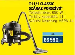 Metro Kärcher T11/1 Classic száraz porszívó ajánlat