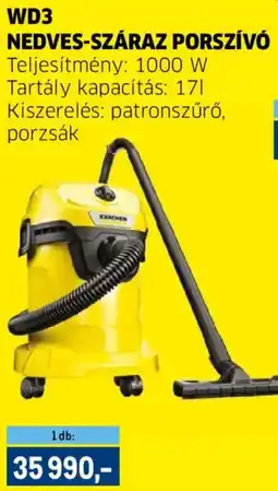 Metro Kärcher WD3 nedves-száraz porszívó ajánlat