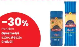 Spar Gyermelyi száraztészta ajánlat