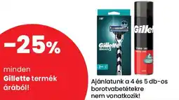 Spar Gillette termék ajánlat