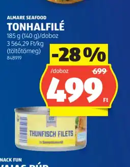 ALDI ALMARE SEAFOOD TONHALFILÉ ajánlat