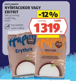 ALDI HAPPY HARVEST NYÍRFACUKOR VAGY ERITRIT ajánlat