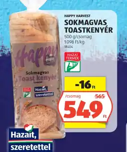 ALDI HAPPY HARVEST SOKMAGVAS TOASTKENYÉR ajánlat