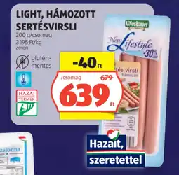 ALDI Wiesbauer LIGHT SERTÉSVIRSLI ajánlat