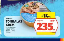ALDI PRIMANA TONHALAS KRÉM ajánlat