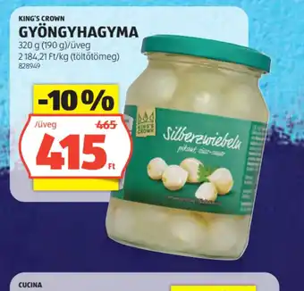 ALDI KING'S CROWN GYÖNGYHAGYMA ajánlat