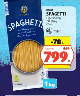 ALDI CUCINA SPAGETTI ajánlat