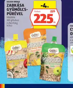 ALDI GOLDEN BRIDGE ZABKÁSA GYÜMÖLCS-PÜRÉVEL ajánlat