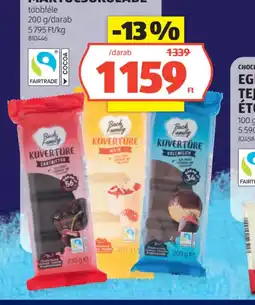 ALDI BACK FAMILY MÁRTCSOKOLÁDÉ ajánlat