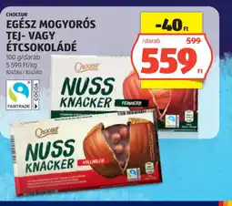 ALDI CHOCEUR EGÉSZ MOGYORS CSOKOLÁDÉ ajánlat