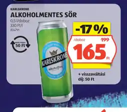 ALDI KARLSKRONE ALKOHOLMENTES SÖR ajánlat