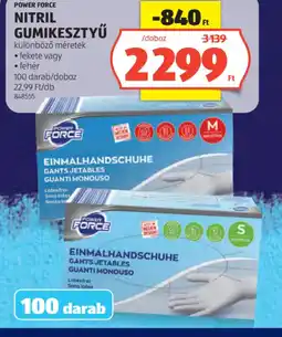 ALDI POWER FORCE NITRIL GUMIKESZTYŰ ajánlat