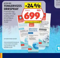 ALDI ACTIVE MED TENGERVIZES ORRSPRAY ajánlat