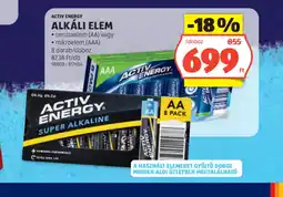 ALDI ACTIV ENERGY ALKÁLI ELEM ajánlat