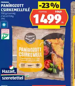 ALDI Primana Panírozott csirkemellfilé ajánlat