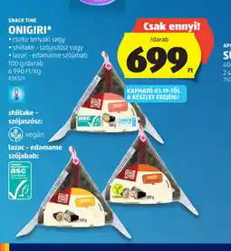 ALDI SNACK TIME ONIGIRI ajánlat