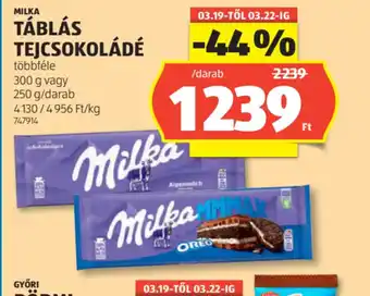 MILKA TÁBLÁS TEJCSOKOLÁDÉ